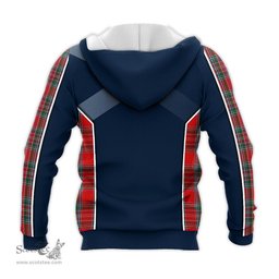 ScotsTee Shop Scottish MacBean Clan Scottish Crest and Scottish Thistle Sport Tartan Hoodie
