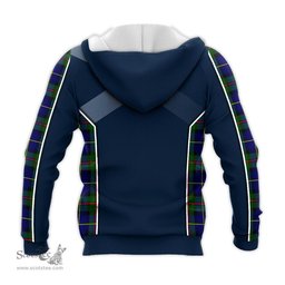 ScotsTee Shop Scottish MacLeod of Harris Modern Clan Scottish Crest and Scottish Thistle Sport Tartan Hoodie