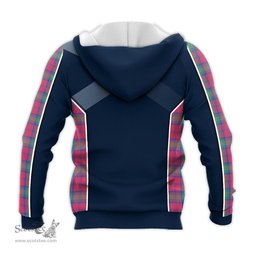 ScotsTee Shop Scottish Lindsay Ancient Clan Scottish Crest and Scottish Thistle Sport Tartan Hoodie