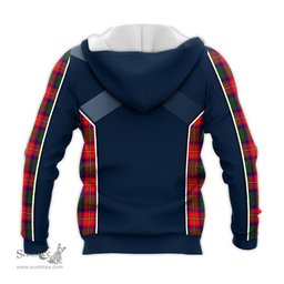 ScotsTee Shop Scottish Wauchope Clan Scottish Crest and Scottish Thistle Sport Tartan Hoodie
