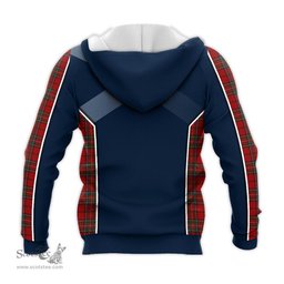ScotsTee Shop Scottish Stewart of Galloway Clan Scottish Crest and Scottish Thistle Sport Tartan Hoodie