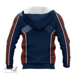 ScotsTee Shop Scottish Sinclair Clan Scottish Crest and Scottish Thistle Sport Tartan Hoodie