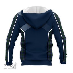 ScotsTee Shop Scottish Sutherland Clan Scottish Crest and Scottish Thistle Sport Tartan Hoodie