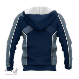 ScotsTee Shop Scottish McKerrell of Hillhouse Dress Clan Scottish Crest and Scottish Thistle Sport Tartan Hoodie