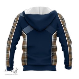 ScotsTee Shop Scottish Thomson Camel Clan Scottish Crest and Scottish Thistle Sport Tartan Hoodie