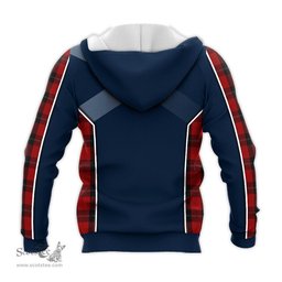 ScotsTee Shop Scottish Ramsay Clan Scottish Crest and Scottish Thistle Sport Tartan Hoodie