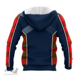 ScotsTee Shop Scottish Maxtone Clan Scottish Crest and Scottish Thistle Sport Tartan Hoodie