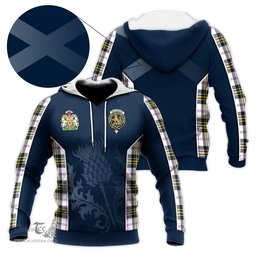 ScotsTee Shop Scottish MacPherson Dress Modern Clan Scottish Crest and Scottish Thistle Sport Tartan Hoodie