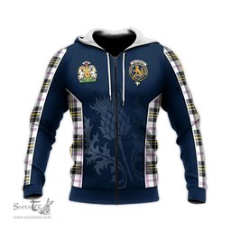 ScotsTee Shop Scottish MacPherson Dress Modern Clan Scottish Crest and Scottish Thistle Sport Tartan Hoodie