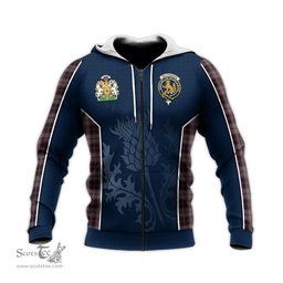 ScotsTee Shop Scottish MacPherson Hunting Clan Scottish Crest and Scottish Thistle Sport Tartan Hoodie