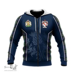 ScotsTee Shop Scottish McFadzen 02 Clan Scottish Crest and Scottish Thistle Sport Tartan Hoodie