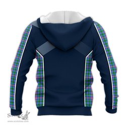 ScotsTee Shop Scottish Pitcairn Hunting Clan Scottish Crest and Scottish Thistle Sport Tartan Hoodie