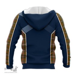 ScotsTee Shop Scottish Scott Brown Modern Clan Scottish Crest and Scottish Thistle Sport Tartan Hoodie