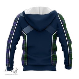 ScotsTee Shop Scottish Wishart Hunting Clan Scottish Crest and Scottish Thistle Sport Tartan Hoodie