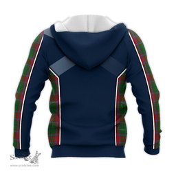 ScotsTee Shop Scottish MacPhail Blue Bands Clan Scottish Crest and Scottish Thistle Sport Tartan Hoodie