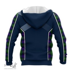 ScotsTee Shop Scottish MacThomas Modern Clan Scottish Crest and Scottish Thistle Sport Tartan Hoodie