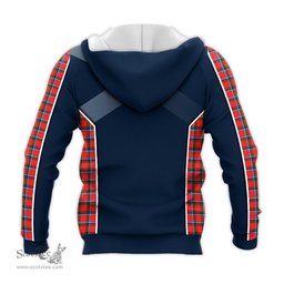 ScotsTee Shop Scottish Sinclair Modern Clan Scottish Crest and Scottish Thistle Sport Tartan Hoodie