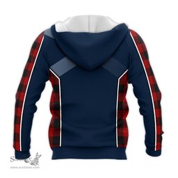 ScotsTee Shop Scottish Rob Roy Macgregor Clan Scottish Crest and Scottish Thistle Sport Tartan Hoodie