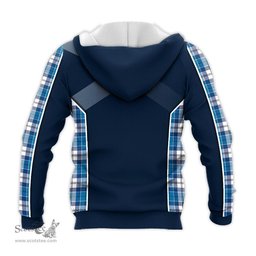 ScotsTee Shop Scottish Roberton Clan Scottish Crest and Scottish Thistle Sport Tartan Hoodie