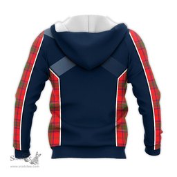 ScotsTee Shop Scottish Ross Modern Clan Scottish Crest and Scottish Thistle Sport Tartan Hoodie
