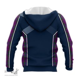 ScotsTee Shop Scottish Wardlaw Clan Scottish Crest and Scottish Thistle Sport Tartan Hoodie