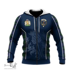 ScotsTee Shop Scottish MacPhail Hunting Clan Scottish Crest and Scottish Thistle Sport Tartan Hoodie