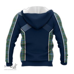 ScotsTee Shop Scottish Ogilvie (Ogilvy) Hunting Ancient Clan Scottish Crest and Scottish Thistle Sport Tartan Hoodie