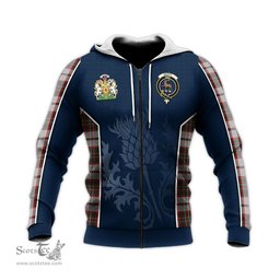 ScotsTee Shop Scottish Scott Dress Clan Scottish Crest and Scottish Thistle Sport Tartan Hoodie
