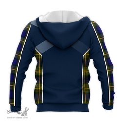 ScotsTee Shop Scottish Muir Clan Scottish Crest and Scottish Thistle Sport Tartan Hoodie