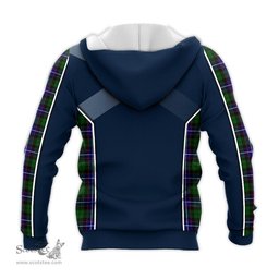 ScotsTee Shop Scottish Russell Modern Clan Scottish Crest and Scottish Thistle Sport Tartan Hoodie