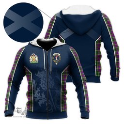 ScotsTee Shop Scottish Taylor Clan Scottish Crest and Scottish Thistle Sport Tartan Hoodie