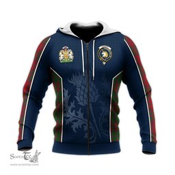 ScotsTee Shop Scottish Stewart of Appin Clan Scottish Crest and Scottish Thistle Sport Tartan Hoodie