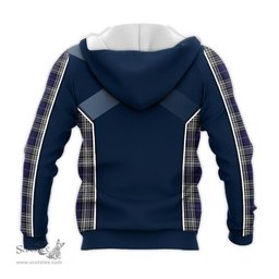 ScotsTee Shop Scottish Napier Clan Scottish Crest and Scottish Thistle Sport Tartan Hoodie