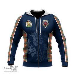 ScotsTee Shop Scottish Wilson Ancient Clan Scottish Crest and Scottish Thistle Sport Tartan Hoodie
