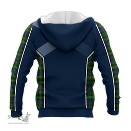 ScotsTee Shop Scottish Rollo Clan Scottish Crest and Scottish Thistle Sport Tartan Hoodie