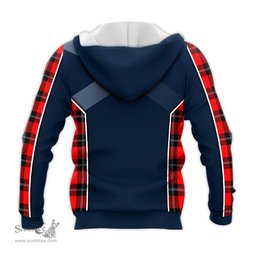 ScotsTee Shop Scottish Ramsay Modern Clan Scottish Crest and Scottish Thistle Sport Tartan Hoodie