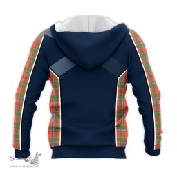ScotsTee Shop Scottish Munro Ancient Clan Scottish Crest and Scottish Thistle Sport Tartan Hoodie