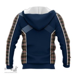 ScotsTee Shop Scottish Sutherland Weathered Clan Scottish Crest and Scottish Thistle Sport Tartan Hoodie