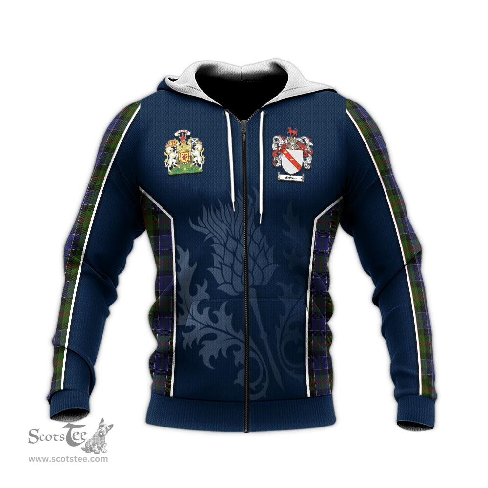 ScotsTee Shop Scottish McFadzen 03 Clan Scottish Crest and Scottish Thistle Sport Tartan Hoodie