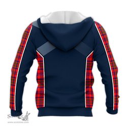 ScotsTee Shop Scottish Murray of Tulloch Modern Clan Scottish Crest and Scottish Thistle Sport Tartan Hoodie