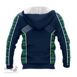 ScotsTee Shop Scottish Urquhart Ancient Clan Scottish Crest and Scottish Thistle Sport Tartan Hoodie