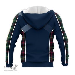 ScotsTee Shop Scottish Malcolm Modern Clan Scottish Crest and Scottish Thistle Sport Tartan Hoodie