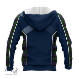 ScotsTee Shop Scottish Stewart Old Clan Scottish Crest and Scottish Thistle Sport Tartan Hoodie