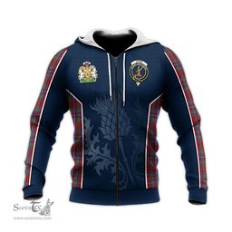 ScotsTee Shop Scottish Spens Clan Scottish Crest and Scottish Thistle Sport Tartan Hoodie
