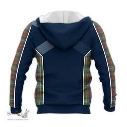 ScotsTee Shop Scottish Shaw Green Modern Clan Scottish Crest and Scottish Thistle Sport Tartan Hoodie