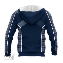 ScotsTee Shop Scottish MacRaes of America Clan Scottish Crest and Scottish Thistle Sport Tartan Hoodie