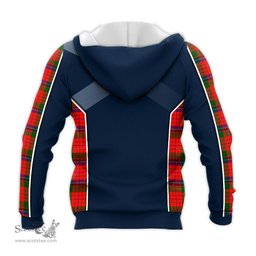 ScotsTee Shop Scottish Nicolson Modern Clan Scottish Crest and Scottish Thistle Sport Tartan Hoodie