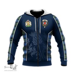 ScotsTee Shop Scottish Smith Ancient Clan Scottish Crest and Scottish Thistle Sport Tartan Hoodie