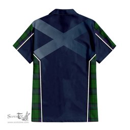 ScotsTee Shop Scottish Armstrong Clan Scottish Crest and Scottish Thistle Sport Tartan Short Sleeve Shirt