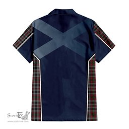 ScotsTee Shop Scottish Borthwick Clan Scottish Crest and Scottish Thistle Sport Tartan Short Sleeve Shirt
